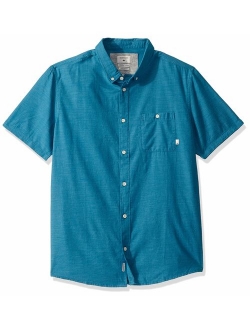 Men's Ss Waterfalls Regular Woven Top