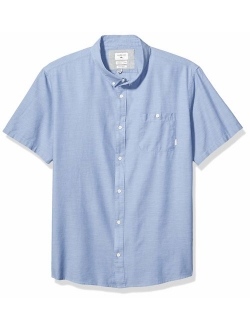 Men's Ss Waterfalls Regular Woven Top