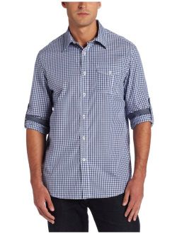 Men's Shadow Check Classic Fit Long Sleve