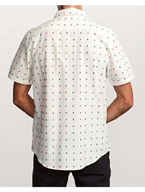 RVCA Men's Aye Kat Button-Up Shirt