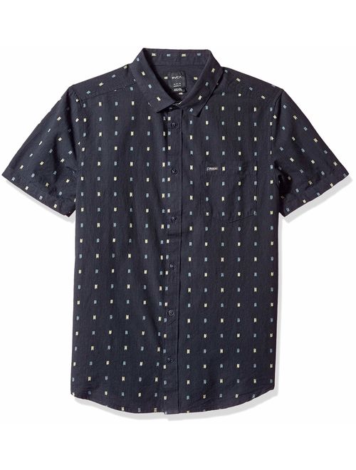 RVCA Men's Aye Kat Button-Up Shirt