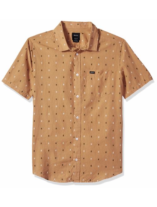 RVCA Men's Aye Kat Button-Up Shirt