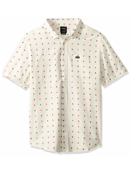 RVCA Men's Aye Kat Button-Up Shirt