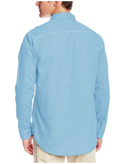 Burnside Men's Locked Long Sleeve Woven Shirt