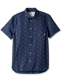 Men's Boredsnap Mini Motif Ss Button Down Shirt