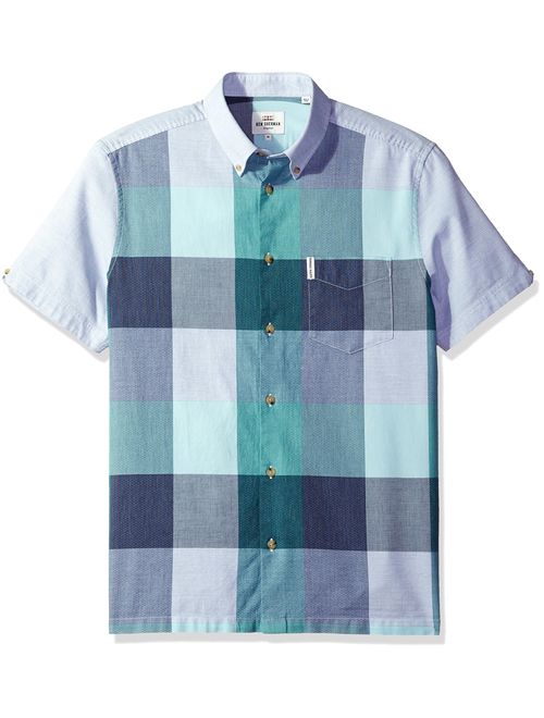 Ben Sherman Men's Short Sleeve Front Panel Check