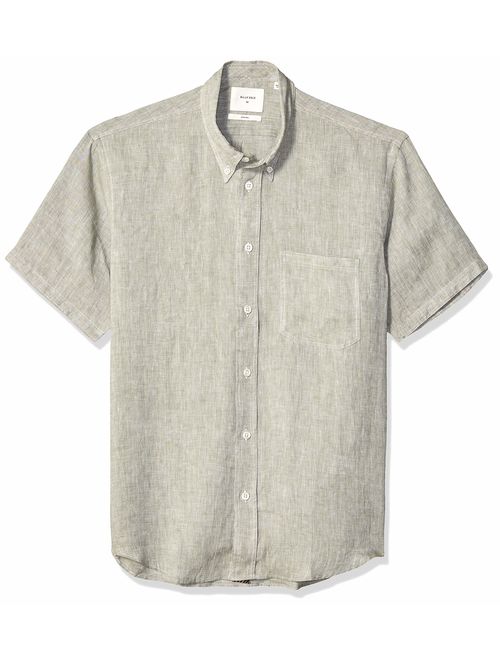 Billy Reid Men's Standard Fit Short Sleeve Button Down Tuscumbia Shirt