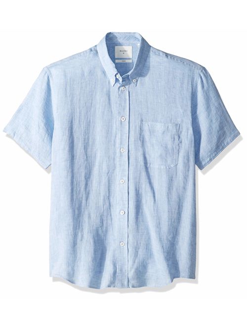 Billy Reid Men's Standard Fit Short Sleeve Button Down Tuscumbia Shirt