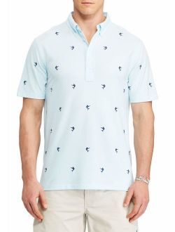 Ralph Lauren Men's Big and Tall Hampton Embroidered Marlin Knit Oxford Shirt