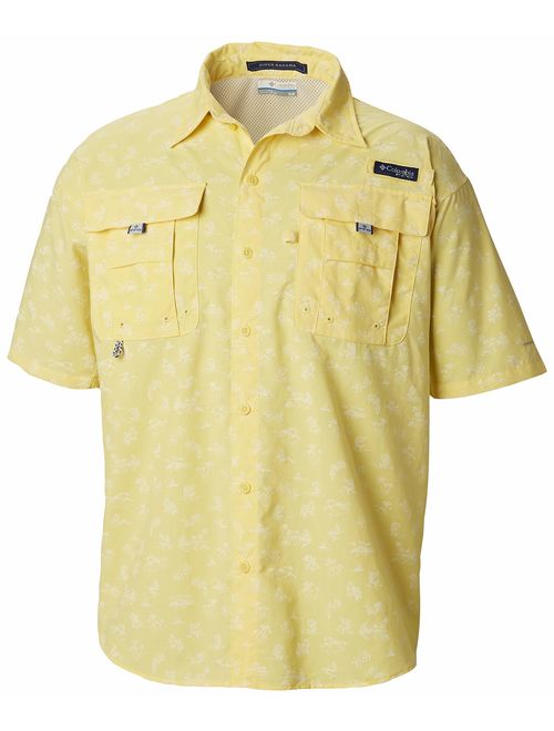 Columbia Men's PFG Super Bahama Short Sleeve Shirt, Breathable, UV Protection