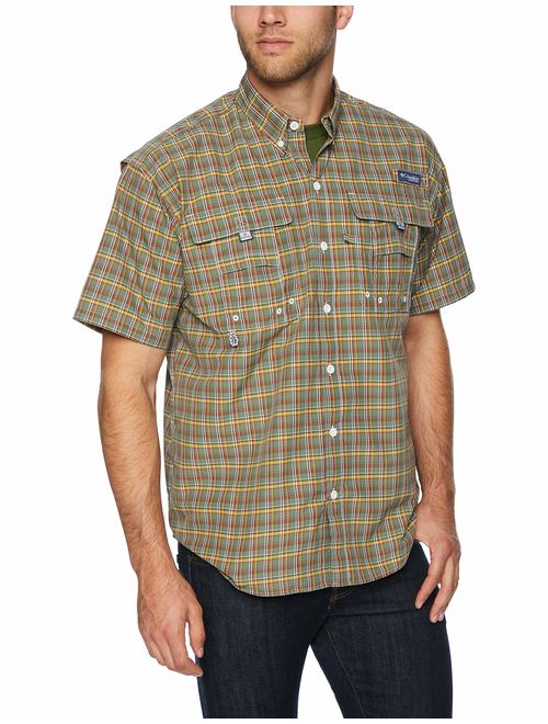 Columbia Men's PFG Super Bahama Short Sleeve Shirt, Breathable, UV Protection