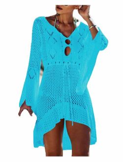 Agio Beach Tops Sexy Perspective Cover Dresses Bikini Cover-ups Net Coverups