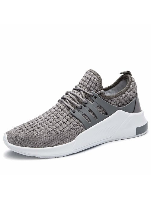 QZBAOSHU Running Shoes for Men Casual Slip On Sneakers Walking Jogging Sport Tennis Trainers