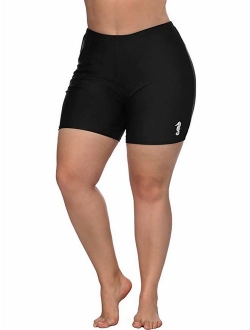 Charmo Women's Swim Board Shorts Solid Active Sports Bottom