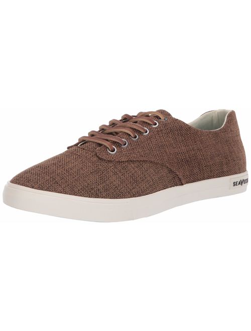 SeaVees Men's Hermosa Plimsoll Raffia Sneaker