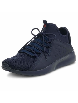 Mens Fashion Sneakers Lightweight Knit Tennis Shoes