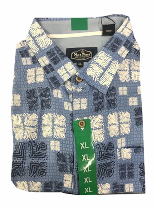 Nat Nast Men's Neat Traditional Fit Print Shirt