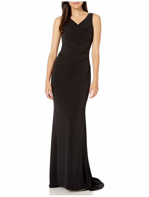 Calvin Klein Women's Sleeveless Ruched Evening Gown