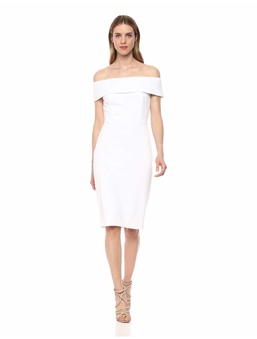 Calvin Klein Women's Seamed Off The Shoulder Dress