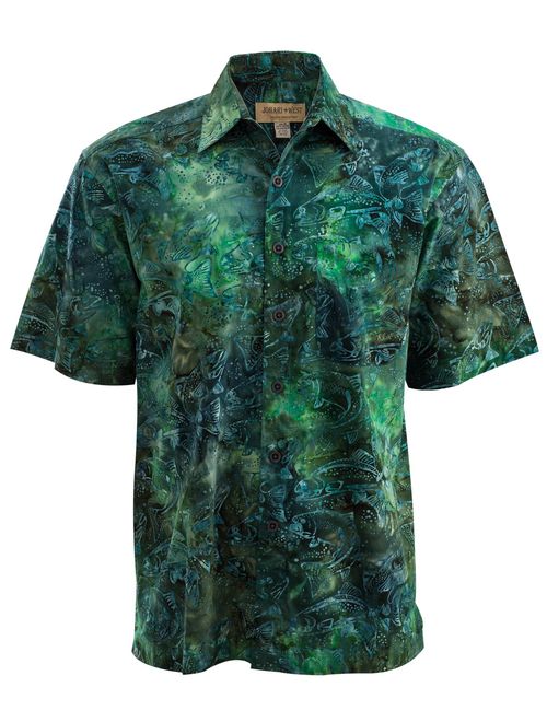 Johari West Green River Cotton Batik Shirt