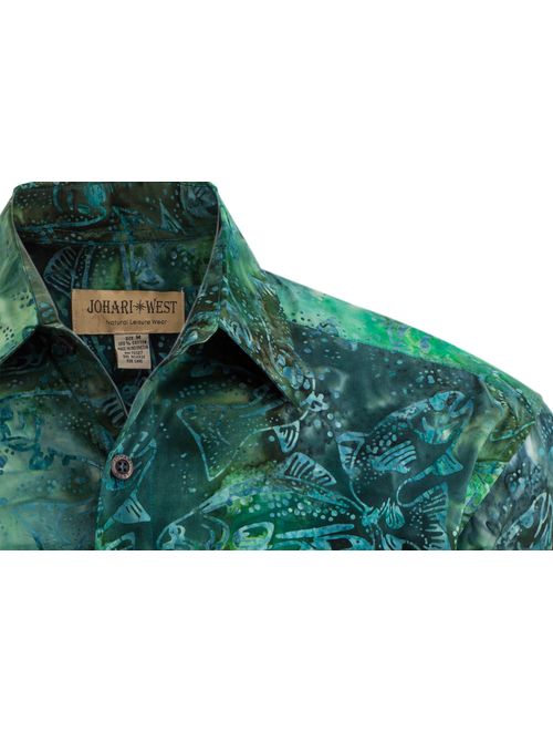 Johari West Green River Cotton Batik Shirt