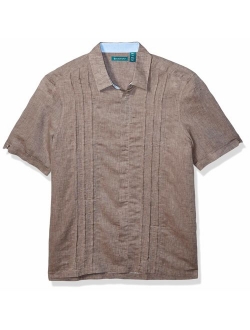 Men's Short Sleeve Multiple Tuck Shirt