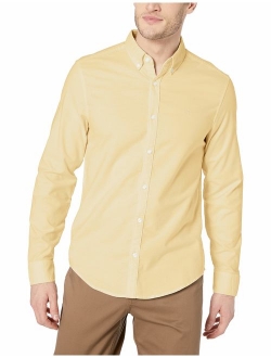 Original Penguin Men's Long Sleeve Core Oxford Button Down Shirt with Stretch