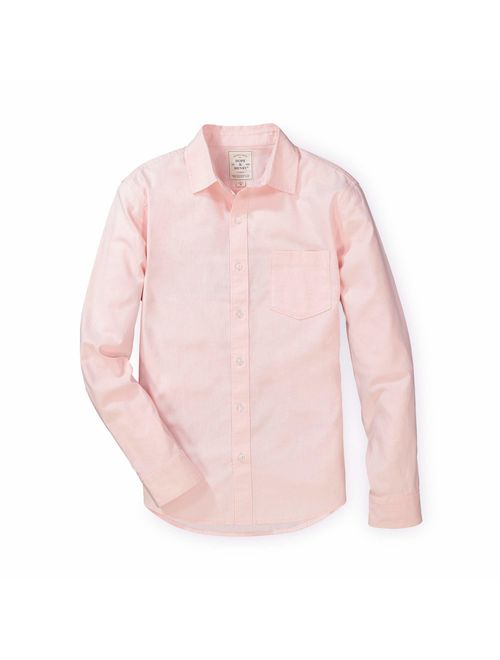 Hope & Henry Men's Linen Button Down Shirt