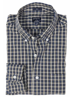 J.Crew Mercantile Men's Slim-fit Long-Sleeve Plaid Shirt