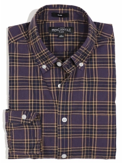 J.Crew Mercantile Men's Slim-fit Long-Sleeve Plaid Shirt