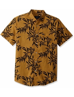 Brixton Men's Charter Print Standard Fit Short Sleeve Woven Shirt