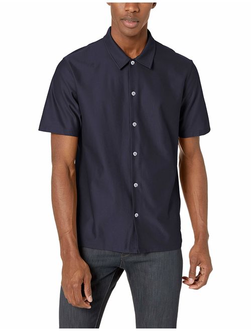 Theory Men's Isak Ss Jersey Button Down