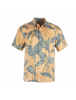 Havana Breeze Men's 100% Silk Relaxed-Fit Camp Shirt