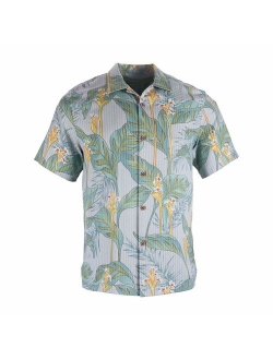 Havana Breeze Men's 100% Silk Relaxed-Fit Camp Shirt