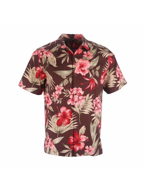 Havana Breeze Men's 100% Silk Relaxed-Fit Camp Shirt