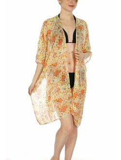 Kimonos for Women | Sheer Kimono Cardigan | Beach Cover Ups | Womens Kimono Robe