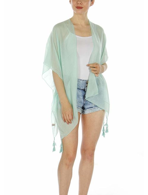 Kimonos for Women | Sheer Kimono Cardigan | Beach Cover Ups | Womens Kimono Robe