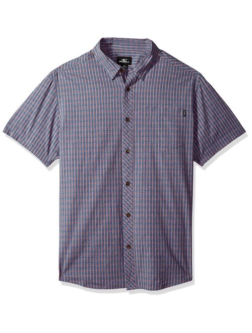 O'NEILL Men's Casual Modern Fit Short Sleeve Woven Button Down Shirt