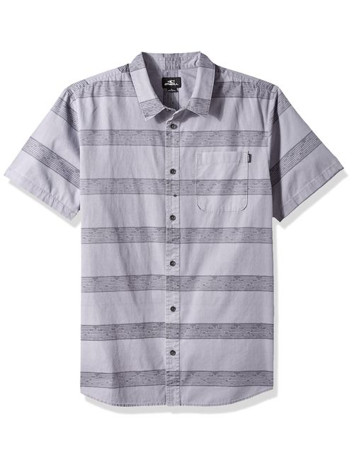 O'NEILL Men's Casual Modern Fit Short Sleeve Woven Button Down Shirt