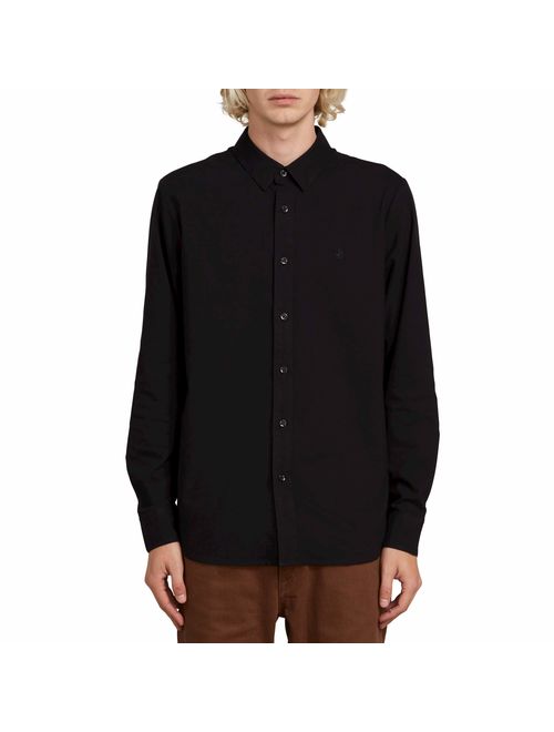 Volcom Men's Oxford Stretch Long Sleeve Button Up Shirt