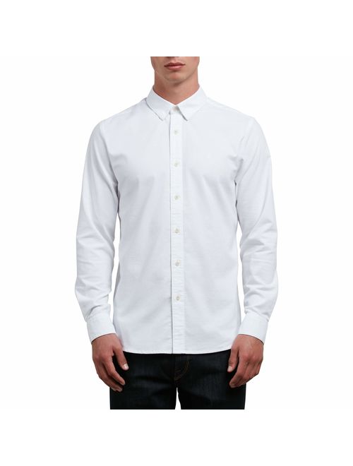 Volcom Men's Oxford Stretch Long Sleeve Button Up Shirt