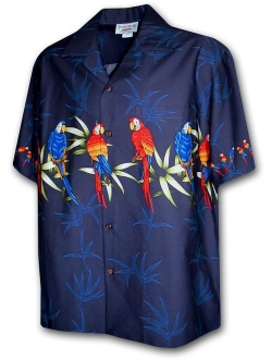 Tropical Parrot Hawaiian Shirts - Mens Hawaiian Shirts - Aloha Shirt - Hawaiian