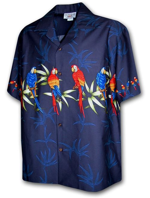 Tropical Parrot Hawaiian Shirts - Mens Hawaiian Shirts - Aloha Shirt - Hawaiian