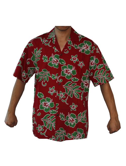 Made in Hawaii! Men's Hibiscus Flower Classic Hawaiian Shirts