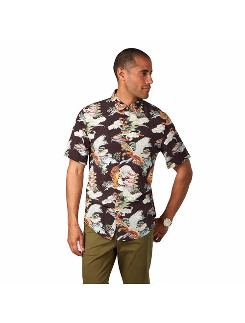 7 Diamonds Men's Flight Over Tokyo Short Sleeve Shirts