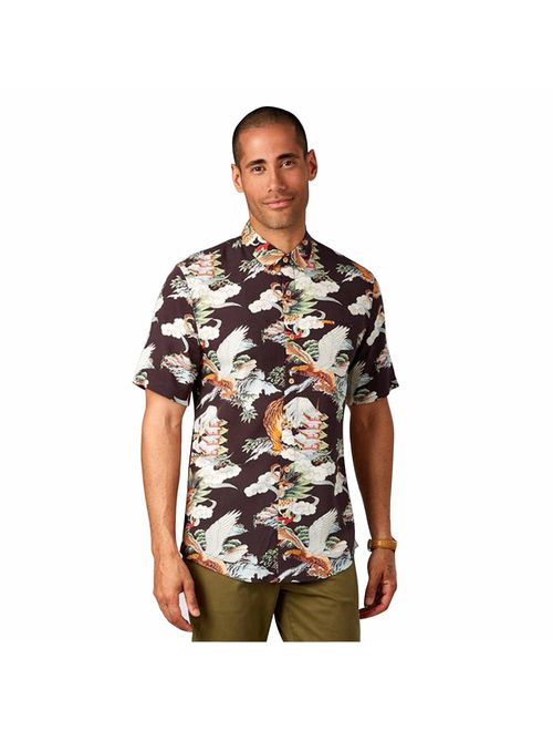 7 Diamonds Men's Flight Over Tokyo Short Sleeve Shirts