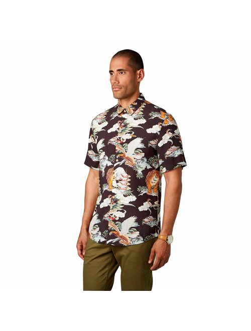 7 Diamonds Men's Flight Over Tokyo Short Sleeve Shirts