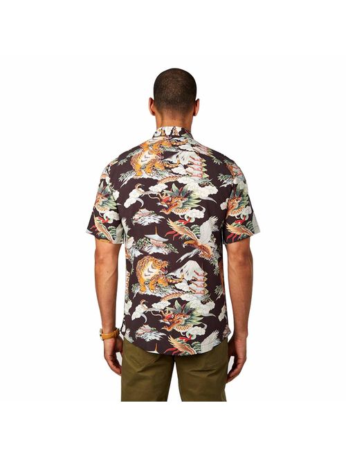 7 Diamonds Men's Flight Over Tokyo Short Sleeve Shirts