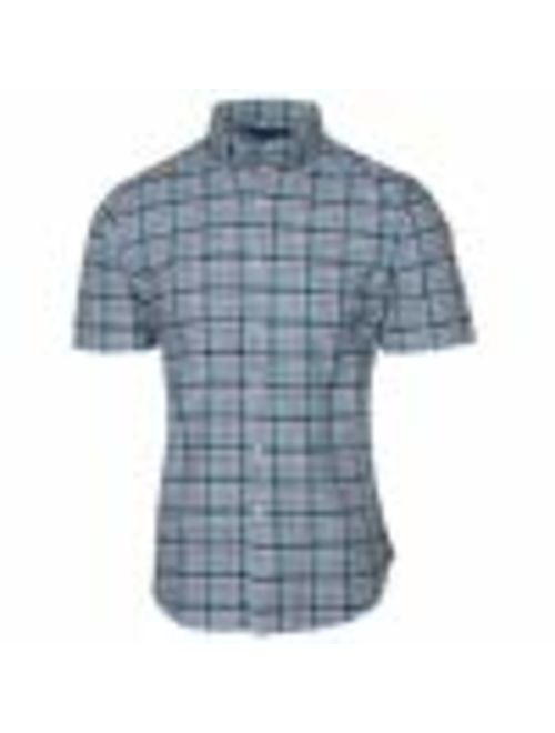 Polo RL Men's Slim Fit Button Down Short Sleeve Plaid Shirt