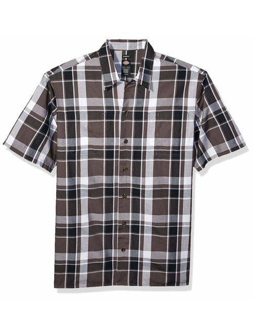 Dickies Men's Yarn Dyed Short Sleeve Camp Shirt